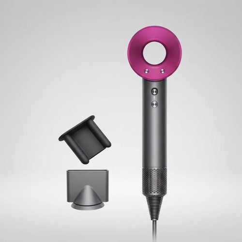 Secador De Pelo Alta Velocidad 110000 Rpm Magnético Gris Y Fucsia