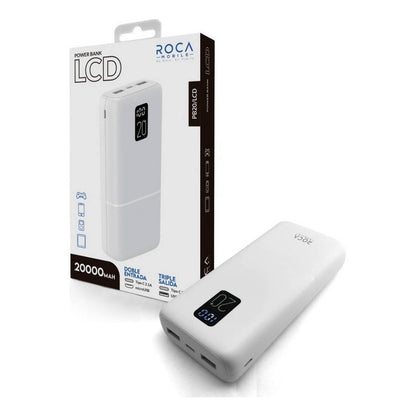 Power Bank 20.000mah Cargador Portatil Usb Con Pantalla Lcd