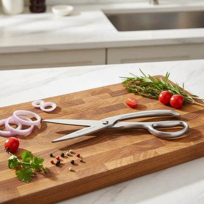 Tijera Cocina Multiuso Vegetal Acero Inoxidable Blister 25cm Plateado