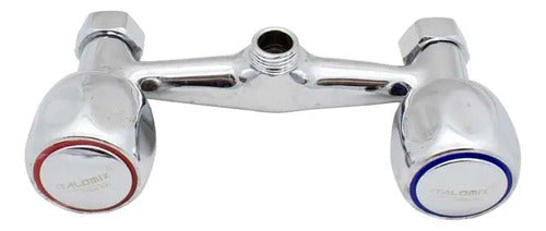 Grifo Doble Comando Para Baño + Extensible + Telefono Ducha