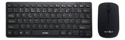 Combo Set Teclado Mouse Inalambrico Usb Pc Notebook Oficina Negro