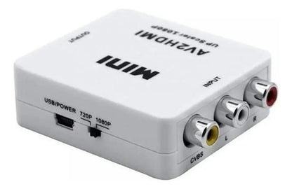 Convertidor Av-rca A Hdmi: Compatible Con Televisores, Dvd Y Juegos