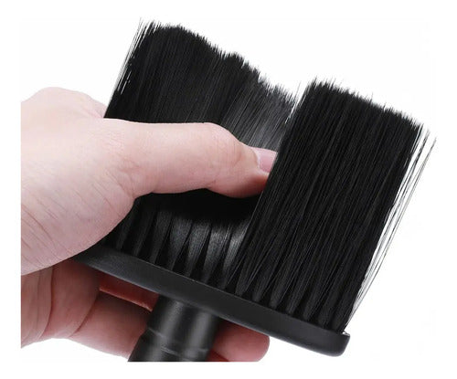 Cepillo Brocha Peluqueria Saca Pelo Barberia Negro