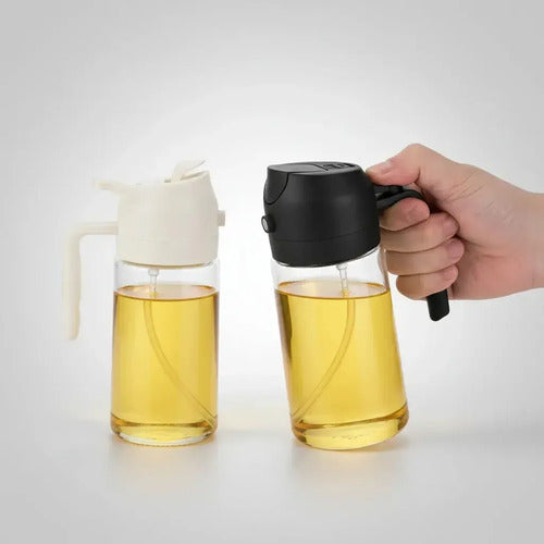 Set X2 Rociador Para Aceite De Vidrio Aceitera Doble Pico
