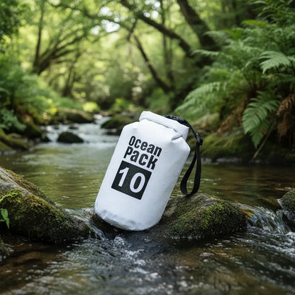 Bolso Estanco 10 Litros Impermeable Pvc Camping Playa 50x30 Aleatorio