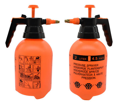 Botella Fumigador Pulverizador De Riego A Presion 2lts Naranja
