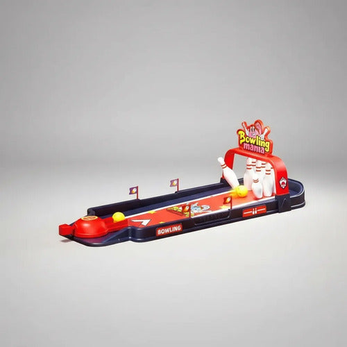 Mini Bowling Infantil Lanzador Bolos Pelotas Juego De Mesa Liso