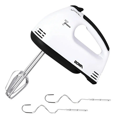 Batidora Electrica De Mano Portatil 7 Velocidades 260w Blanca