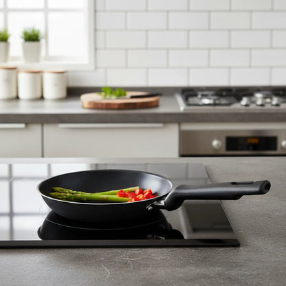 Sartén 18cm Cocina Uso Diario Mango Ergonómico Largo Negro Negro