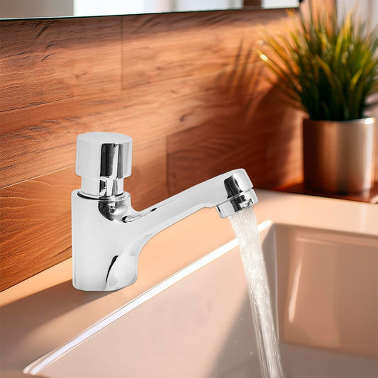 Canilla De Baño Con Temporizador Lavatorio Mesada Griferia