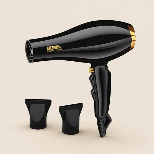 Secador Pelo Profesional 2200w 3 Temperatura 2 Velocidades Negro