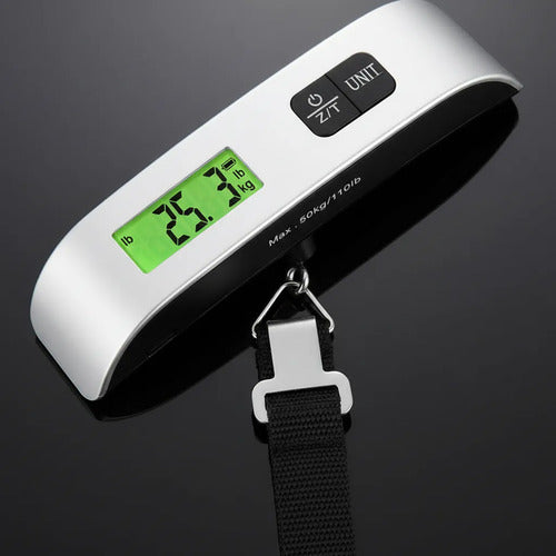 Balanza Digital Portatil 50kg Valija Precision Lcd Multiuso Blanco 50 Kg