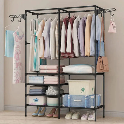 Perchero Organizador De Pie Estante Ropa Dormitorio Aleatorio
