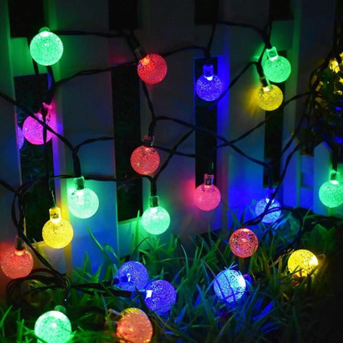 Guia Solar Guirnalda Luces Led Calidas Y Rgb Lamparas 5 Mts