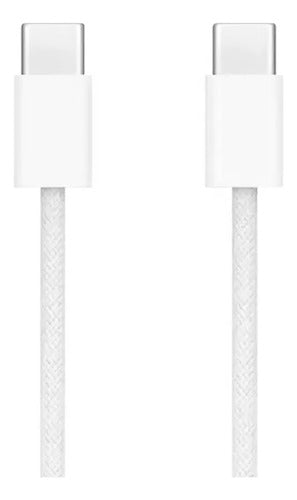 Cable Datos Tipo C A Tipo C 60w Carga Rapida 1m Ios Usb C Blanco