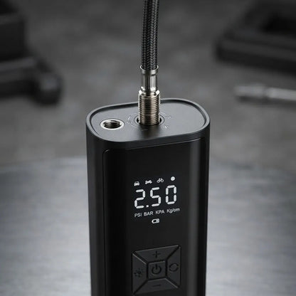 Inflador Compresor Aire Portátil 150 Psi 6000mah Power Bank Negro