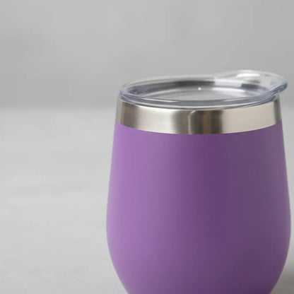 Mate Termico Acero Inoxidable Tapa Bebidas Infusiones 230ml Violeta Liso