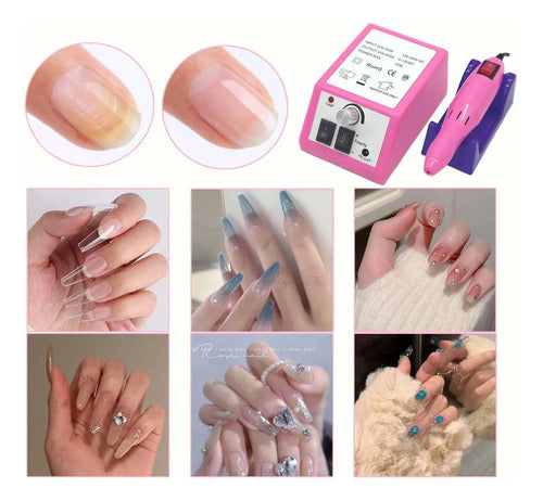Torno Manos Pies Set Completo Manicura Pedicura Aleatorio