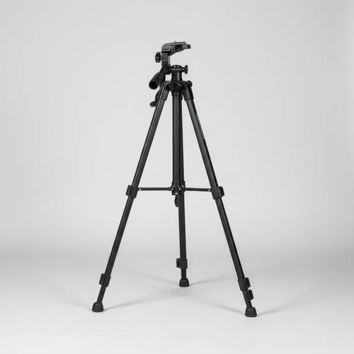 Tripode Soporte Celular Camara Altura 1.4m Aluminio Giro 360 Negro