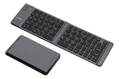 Teclado Inalambrico Plegable Portatil Bluetooth Negro