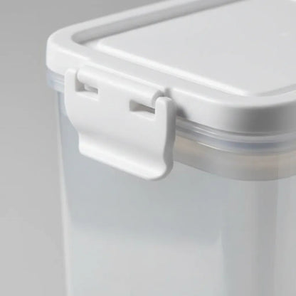 Contenedor Recipiente Alimentos Hermético Acrílico 1.2l Blanco