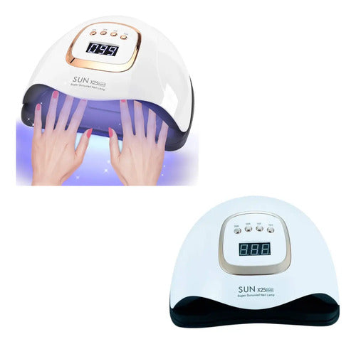 Lampara Secador De Uñas Cabina Uv 81 Led Manicura 380w Blanco