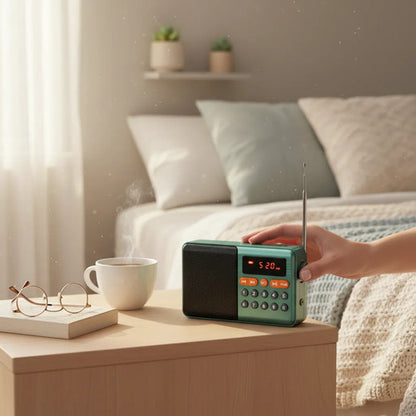 Radio Portátil Digital Bluetooth Fm Am Sw Usb Tf Recargable Variedad De Colores