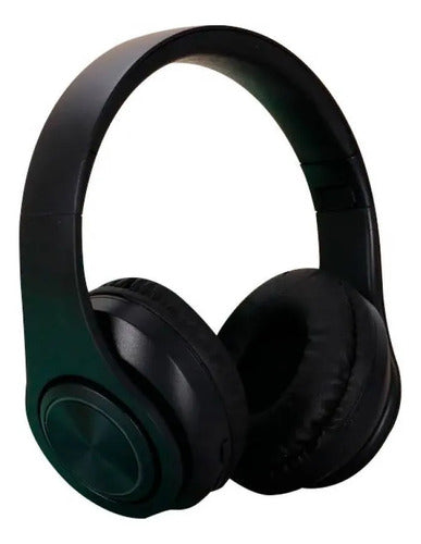 Auricular Bluetooth Usb Tf Plegable Vincha Ajustable 3.5 Hd Negro