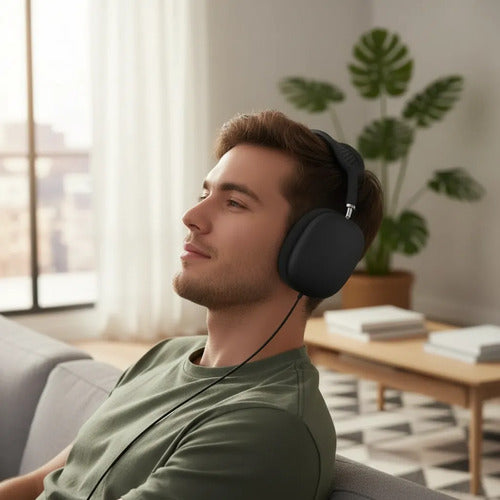 Auriculares Cableados Sonido Envolvente Graves Reforzados Negro