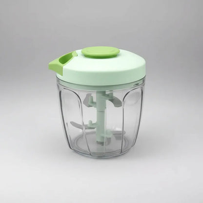 Multiprocesador Picador Manual Cuchilla Intercambiable 900ml Verde