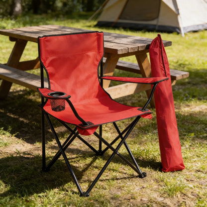 Silla Plegable Lona Camping Pesca Playa Funda 50x50x80 Cm Aleatorio