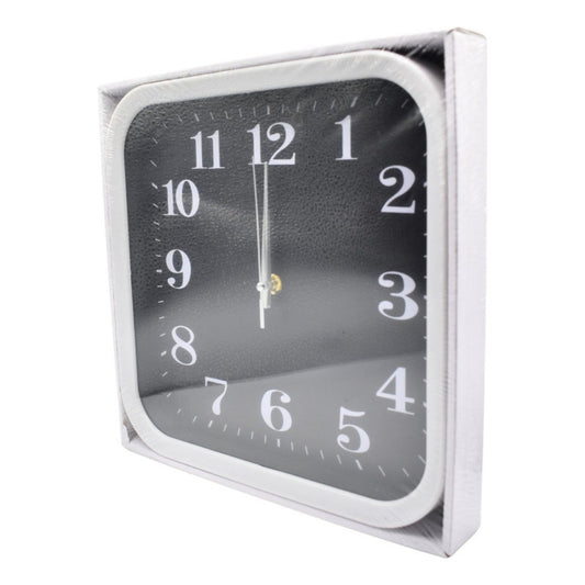 Reloj Para Pared De Plastico Cuadrado 28x28cm