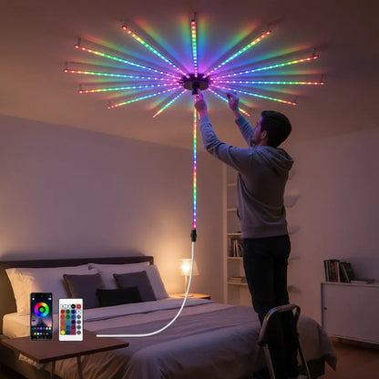 Tira Led Rgb Audiorítmica 11 Barras Control Remoto App Usb Multicolor