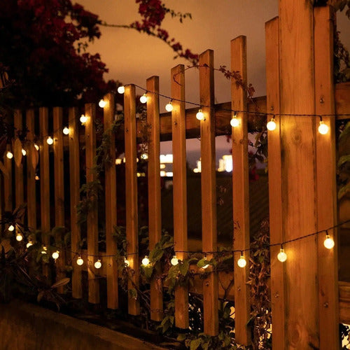 Guirnalda Solar Guia Luces Led Calidas Lamparas Decorar 10mt