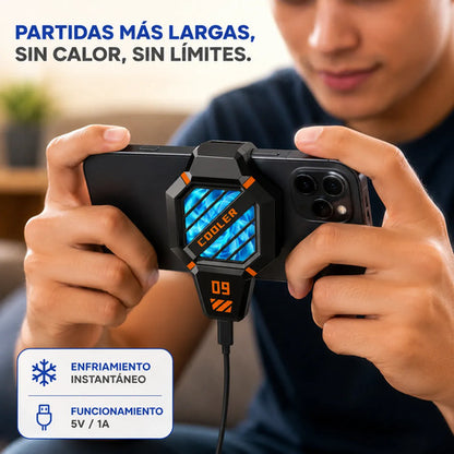 Enfriador Cooler Celular Gamer Usb Smartphone 68 A 86mm Negro