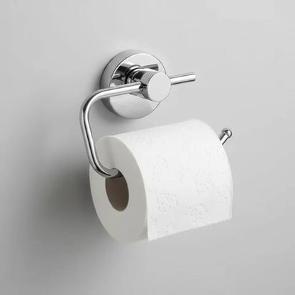 Soporte Portarrollos Papel Higienico Para Baño Pared Rollo Plateado