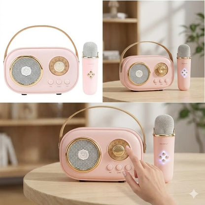 Parlante Karaoke Portatil Bluetooth Microfono Inalambrico Aleatorio