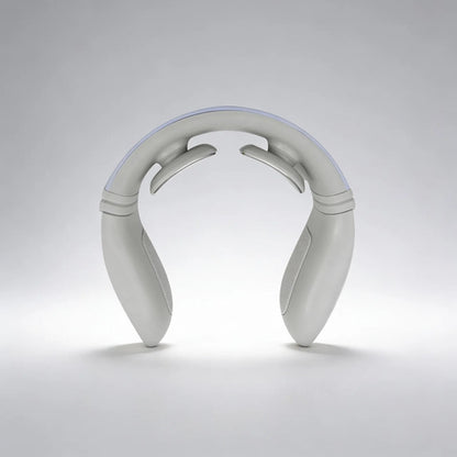 Masajeador Cuello Portatil Ergonomico 3 Niveles Cervical Celeste