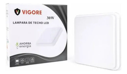 Panel Led Cuadrado 30w Luz Fría 7000k 30x30cm Plafón Blanco
