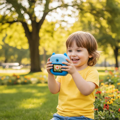 Cámara Digital Infantil Impresora Térmica Doble Cámara 2.4  Azul