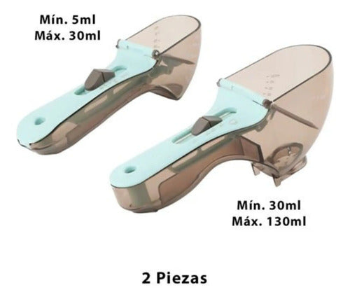 Set De 2 Cucharas Medidoras Ml De Plastico Varios