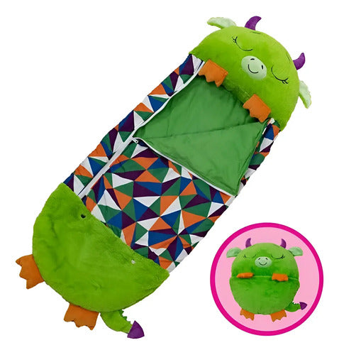 Bolsa De Dormir Infantil Para Niños Peluche 175x70cm Talle L