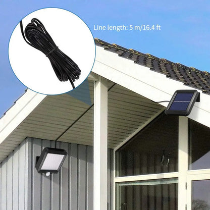 Set X2 Reflector Solar Sensor De Movimiento Foco Exterior Negro Blanco Frío