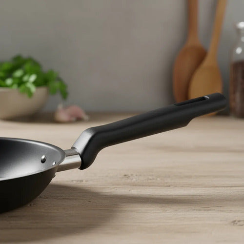 Sartén 18cm Cocina Uso Diario Mango Ergonómico Largo Negro Negro