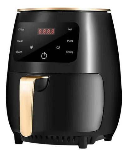 Freidora Aire Sin Aceite 4.5 Litro 1200w Temporizador Horno Negro O Verde Segun Disponibilidad