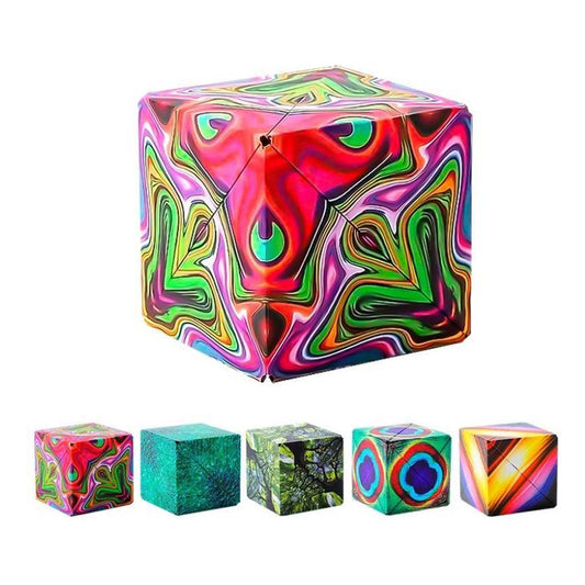 Cubo Magico 3d Transformable  Rompecabezas Antiestres