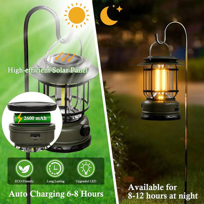 Farol Recargable Foco Solar Camping Linterna Con Cable Usb Varios