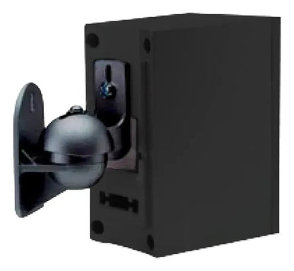 Soporte Pared Parlantes Giratorio Regulable Ajustable 180° Negro