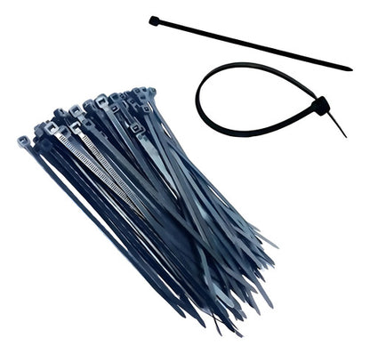 Precintos Bridas Negros De Plastico 100 Unidades Negro