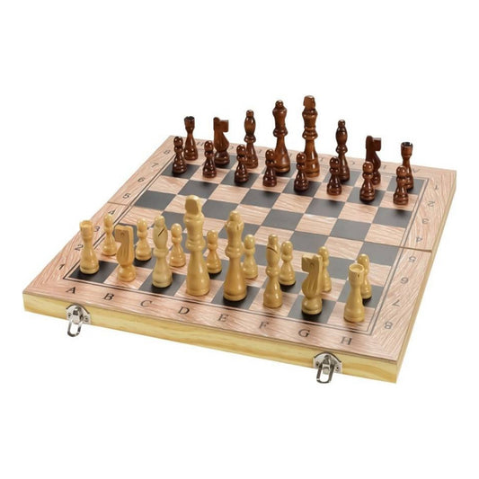 Ajedrez De Madera Juego De Mesa 29x29cm